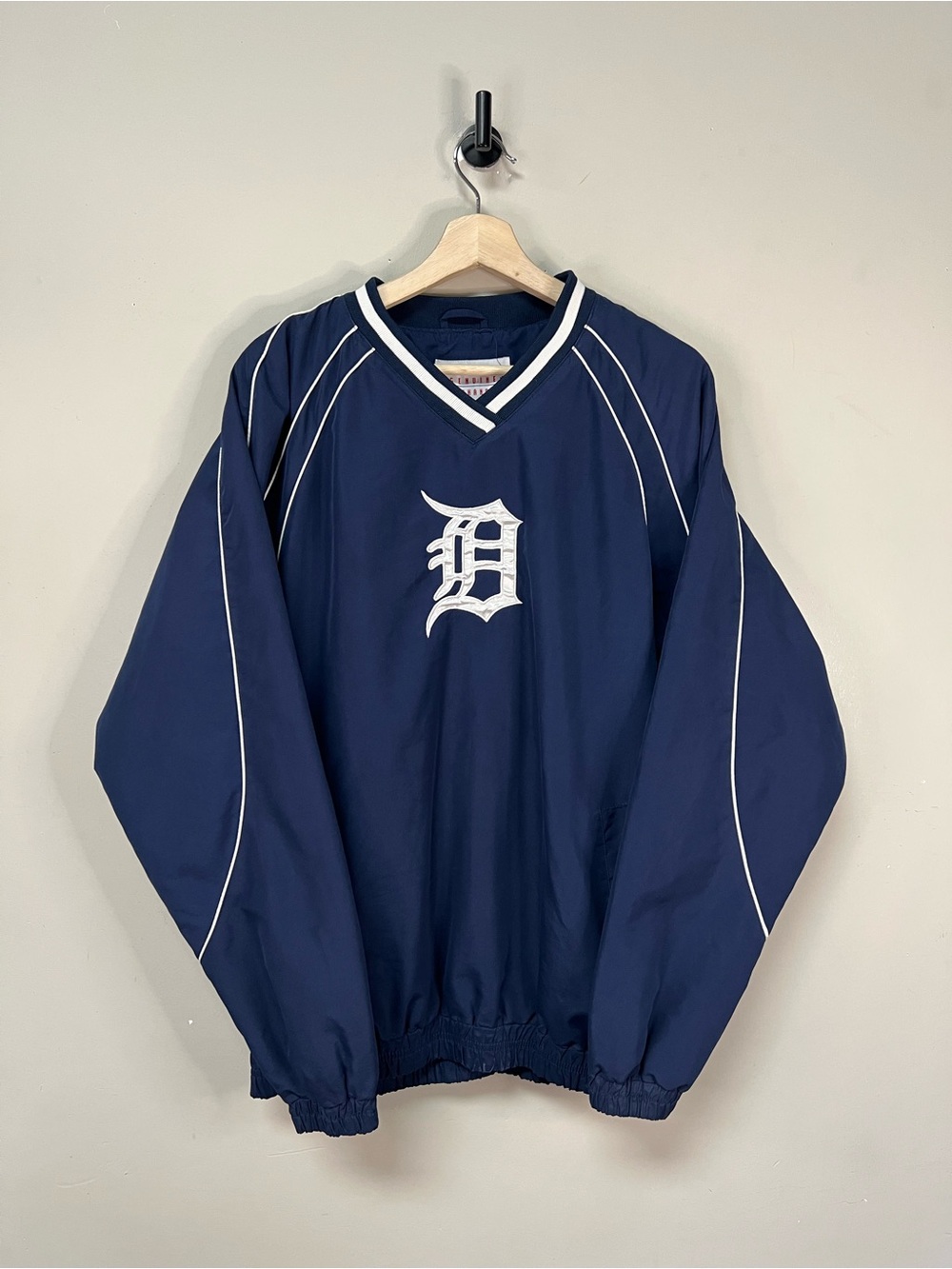 Vintage Detroit Tigers Pullover Windbreaker